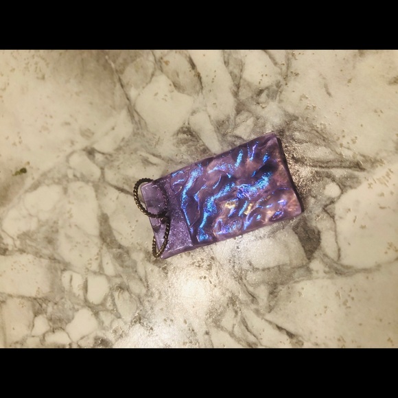 Glass rectangular pendant - Picture 2 of 2